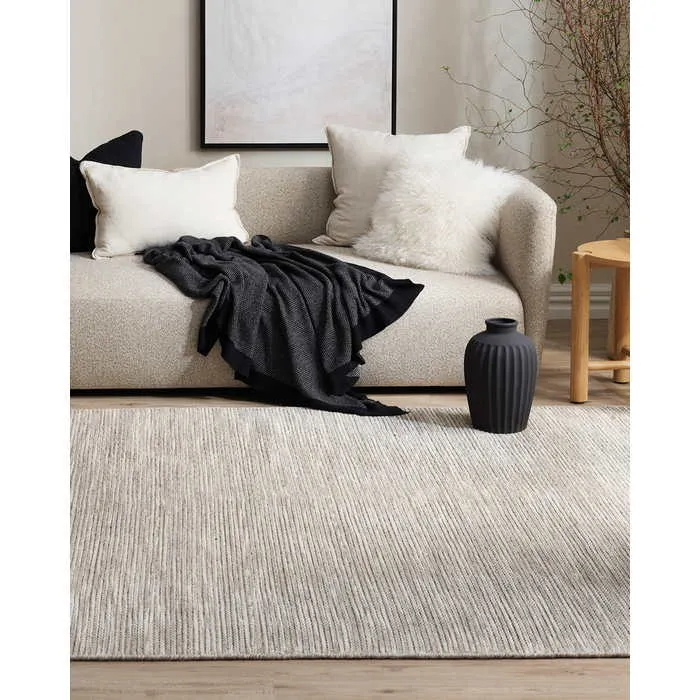 Abbas Floor Rug - Sandstone  (100% Wool)