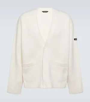 Balenciaga wool blend cardigan, white