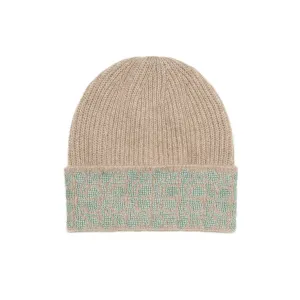 BEIGE CASHMERE BEANIE