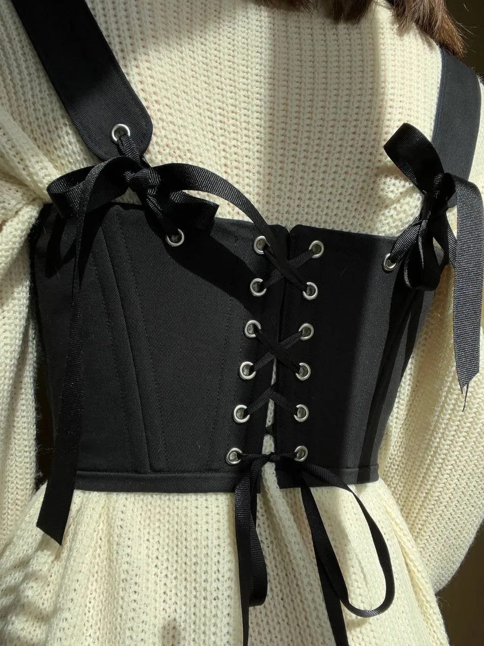 Black underbust corsage 🖤