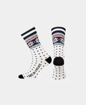 CAFE DU CYCLISTE Nordic Socks Merino -  Navy