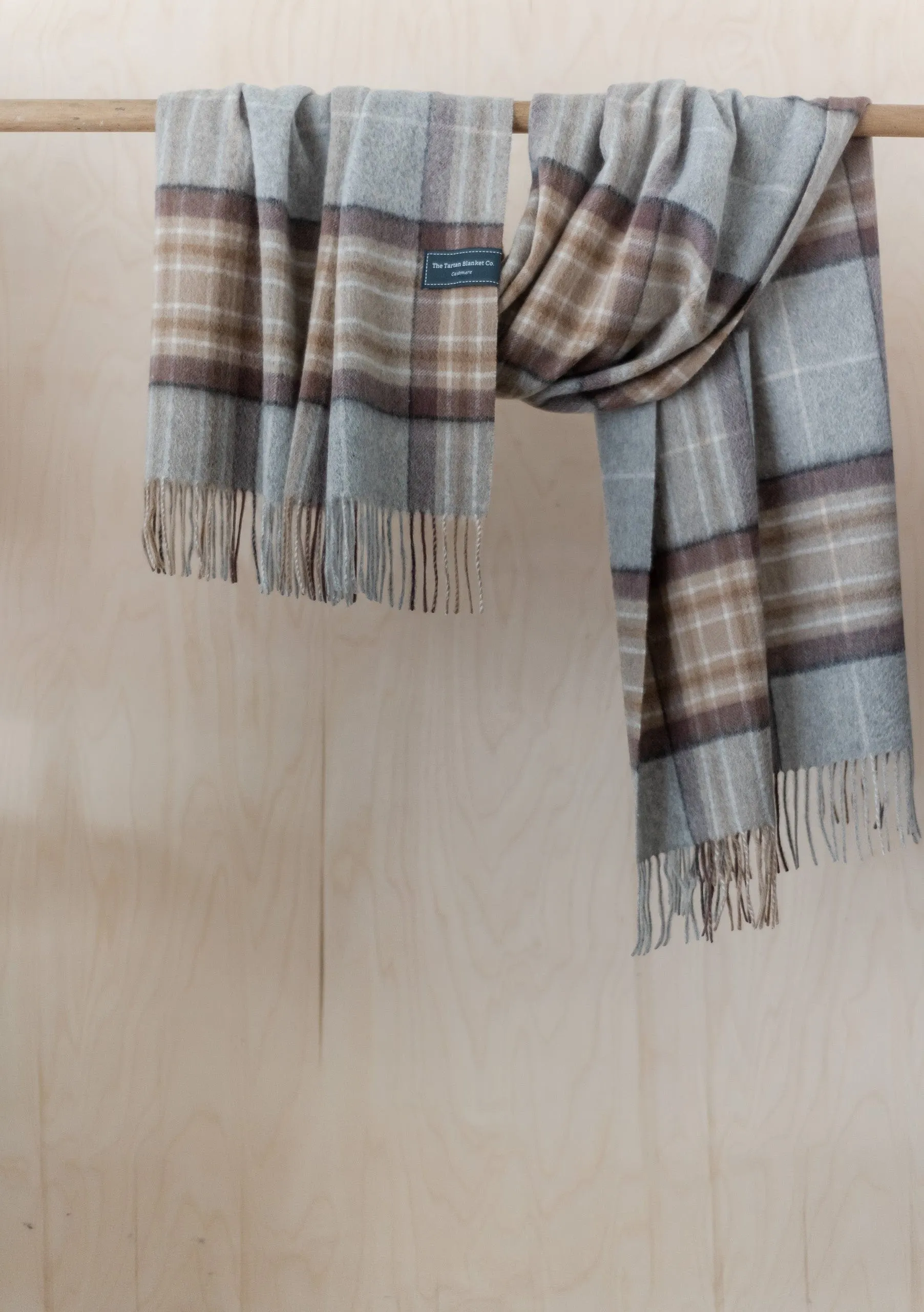 Cashmere Blanket Scarf in Mackellar Tartan