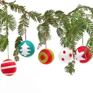 Christmas Balls Felt Ornament