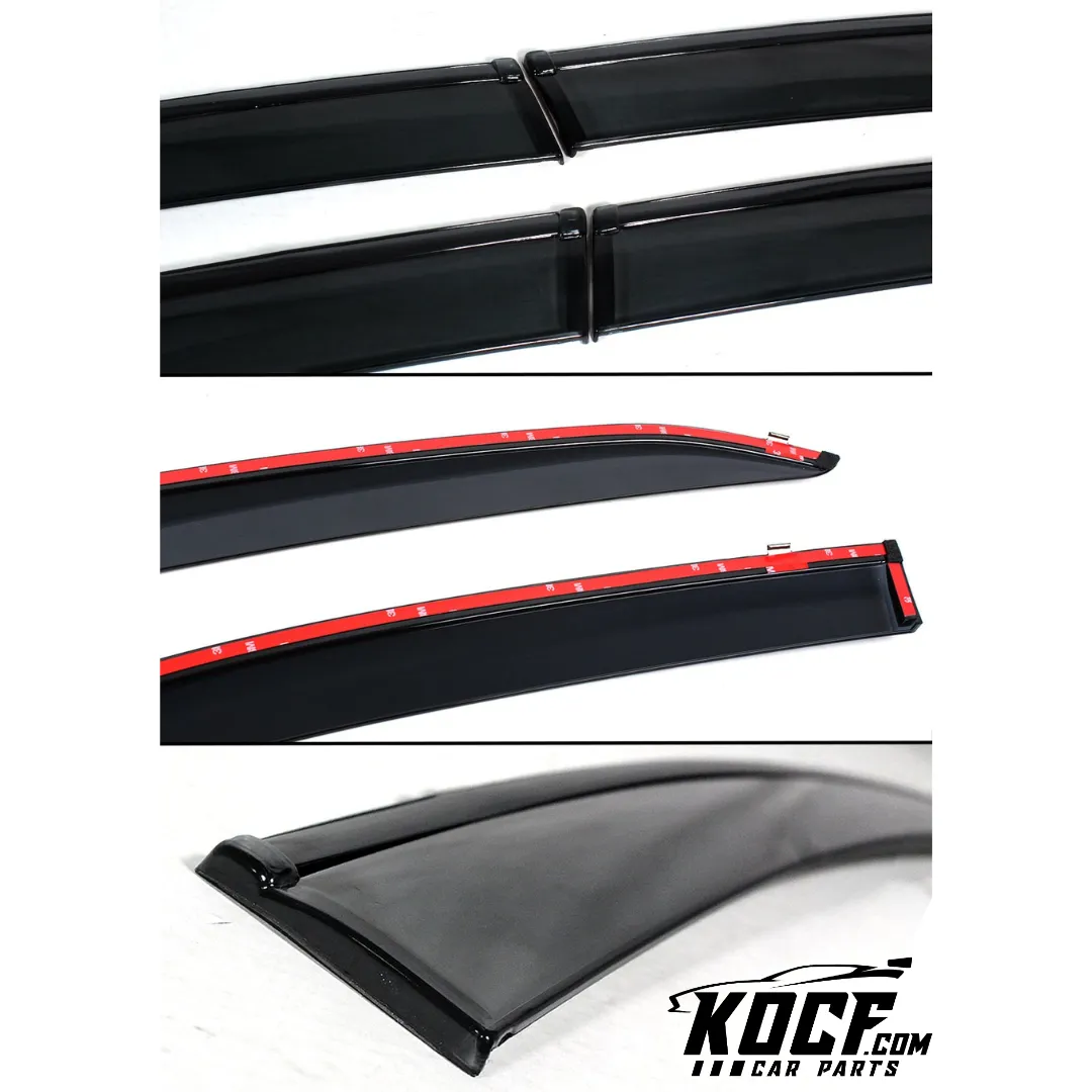 Clip-On Black Trim Window Visor Rain Guard Deflector for 2018-2024 Toyota Camry - VIP Price Free Shipping Item