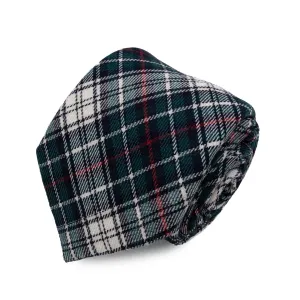 Cravatta in Lana - GREEN-RED CHECK TARTAN