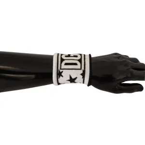 Dolce & Gabbana Elegant Monochrome Wool Wristband Set