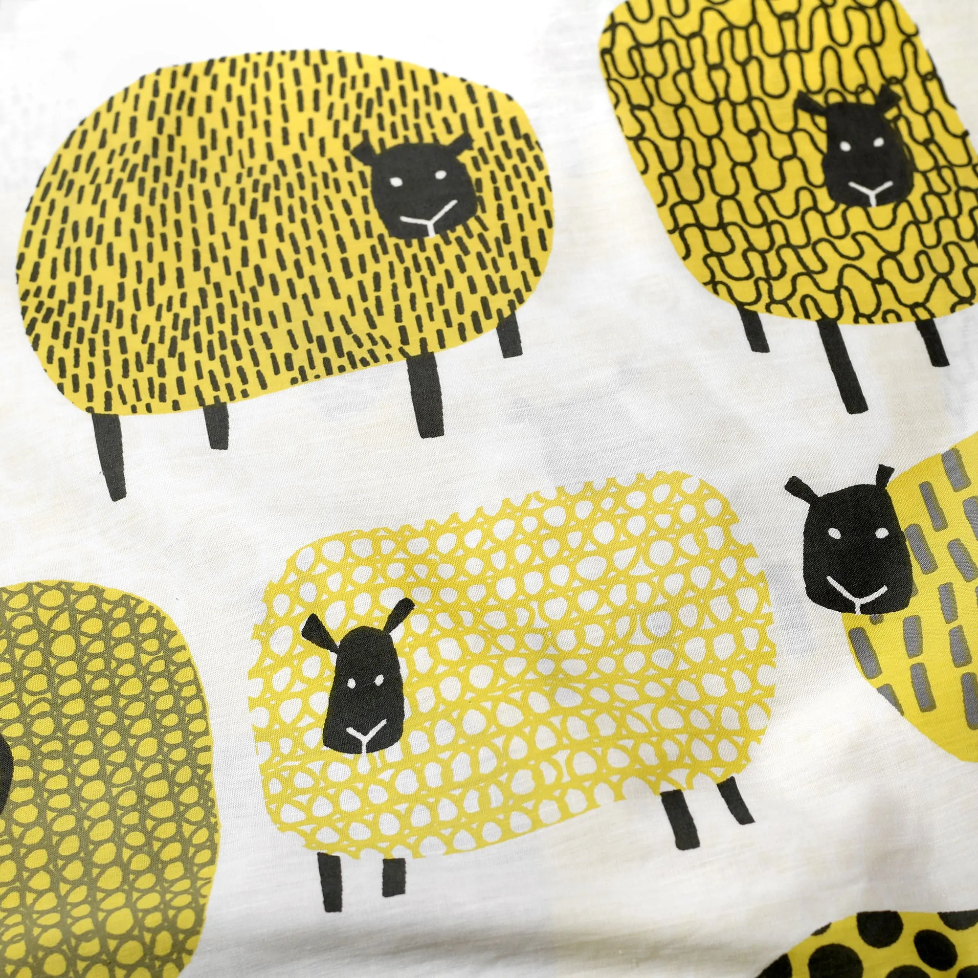 Dotty Sheep Duvet Cover Set by Fusion in Ochre