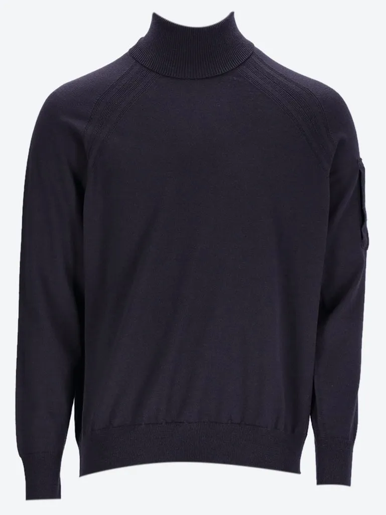 Extra fine Merino wool roll neck sweater