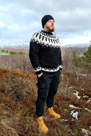 Forseti - Icelandic Sweater - Black