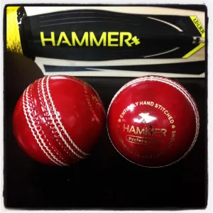 Hammer Pro Red Cricket Ball - Senior Size (Pack of 1)