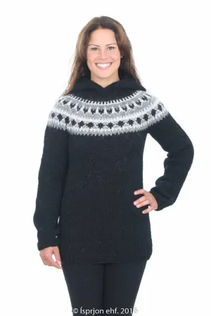 Iðunn - Icelandic Sweater - Black