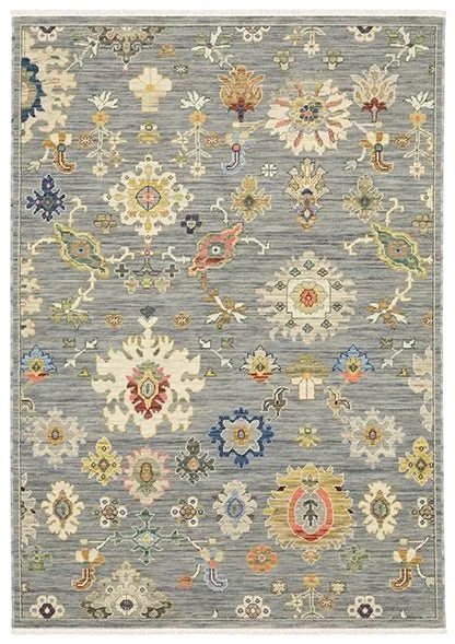 Lucca 5507E Grey/Multi Rug