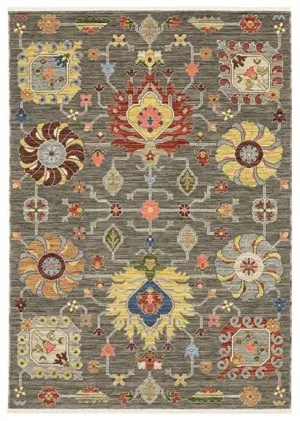 Lucca 8111K Grey/Multi Rug