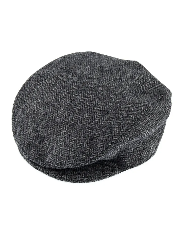 Men's Abraham Moon Herringbone Tweed Flat Cap