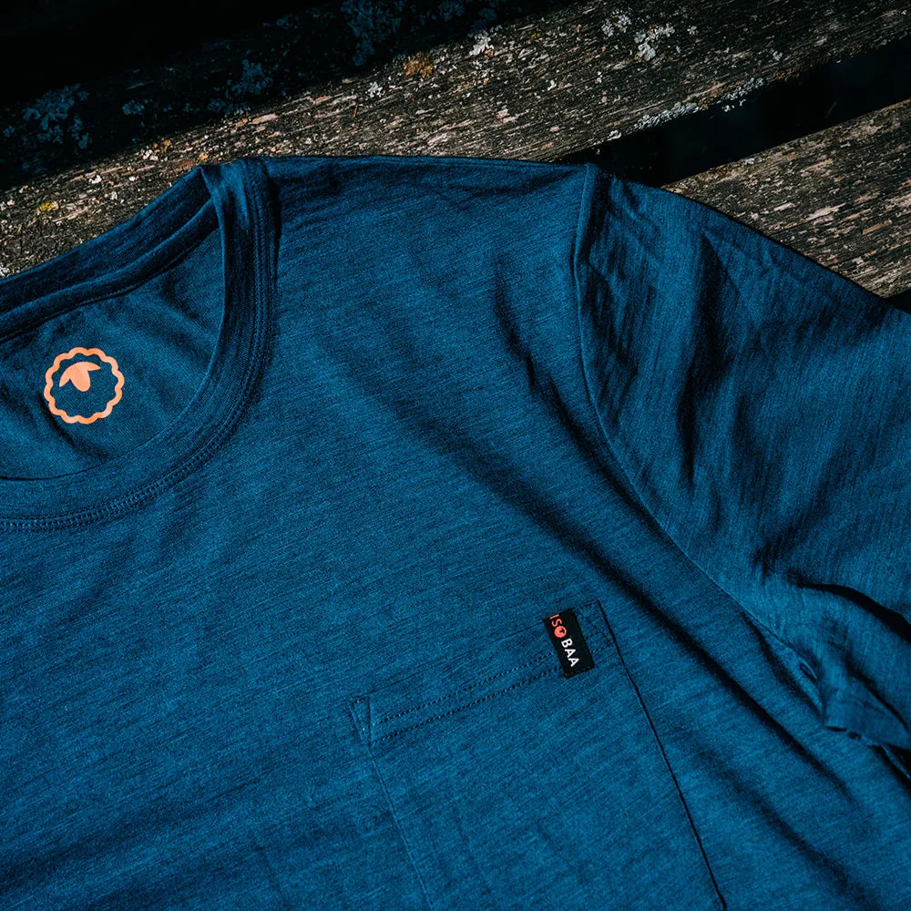 Mens Merino 150 Pocket Tee (Petrol)