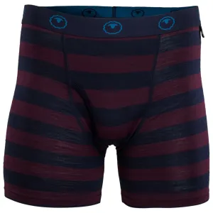 Mens Merino 180 Boxers (Navy/Wine)