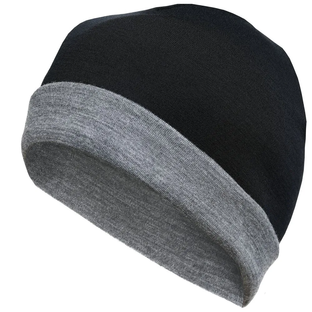 Merino 230 Beanie (Black/Smoke)