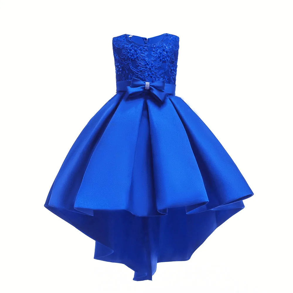 Middle and Big Children's Dress High-End Children's Princess Dress Trailing Performance Wear