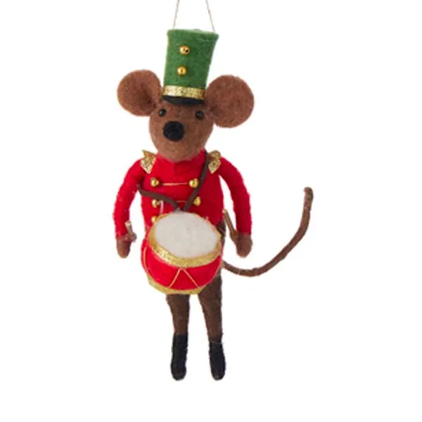 Mouse Nutcracker Wool Deco - Assorted