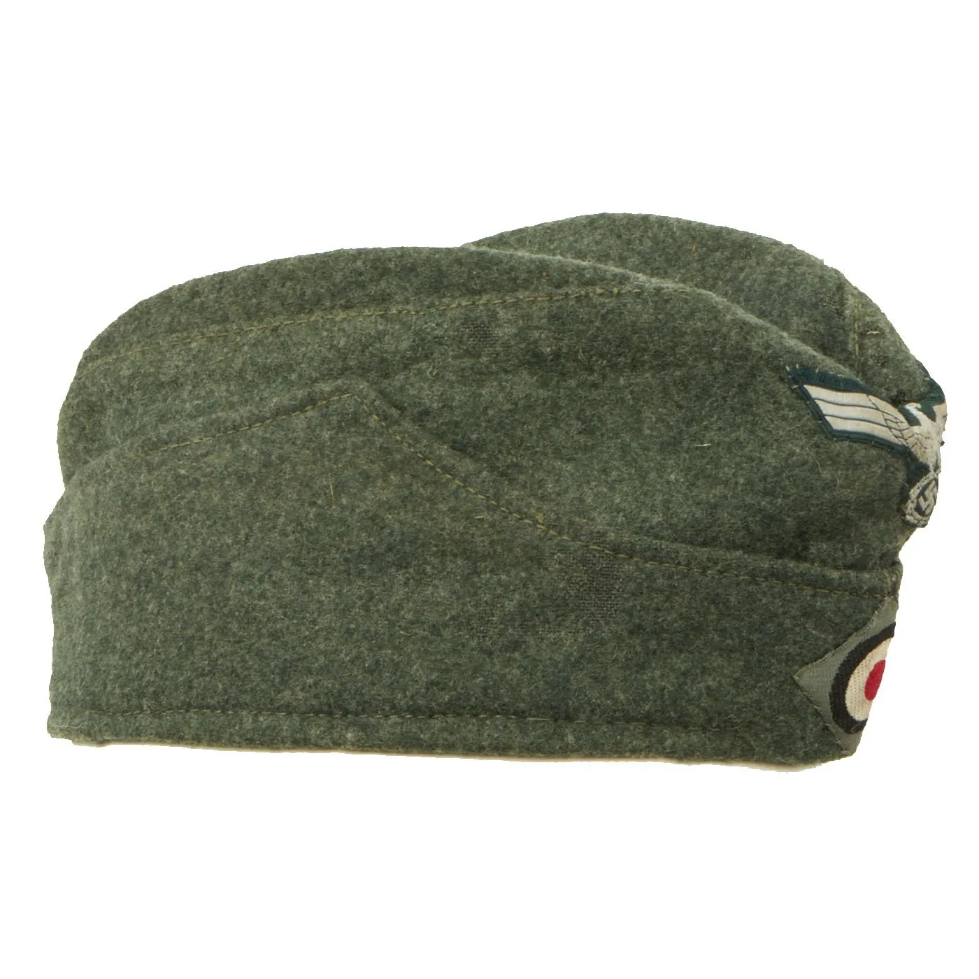 Original German WWII 1943 dated Heer Army EM-NCO M38 Overseas Cap by Clemens Wagner - Schiffchen