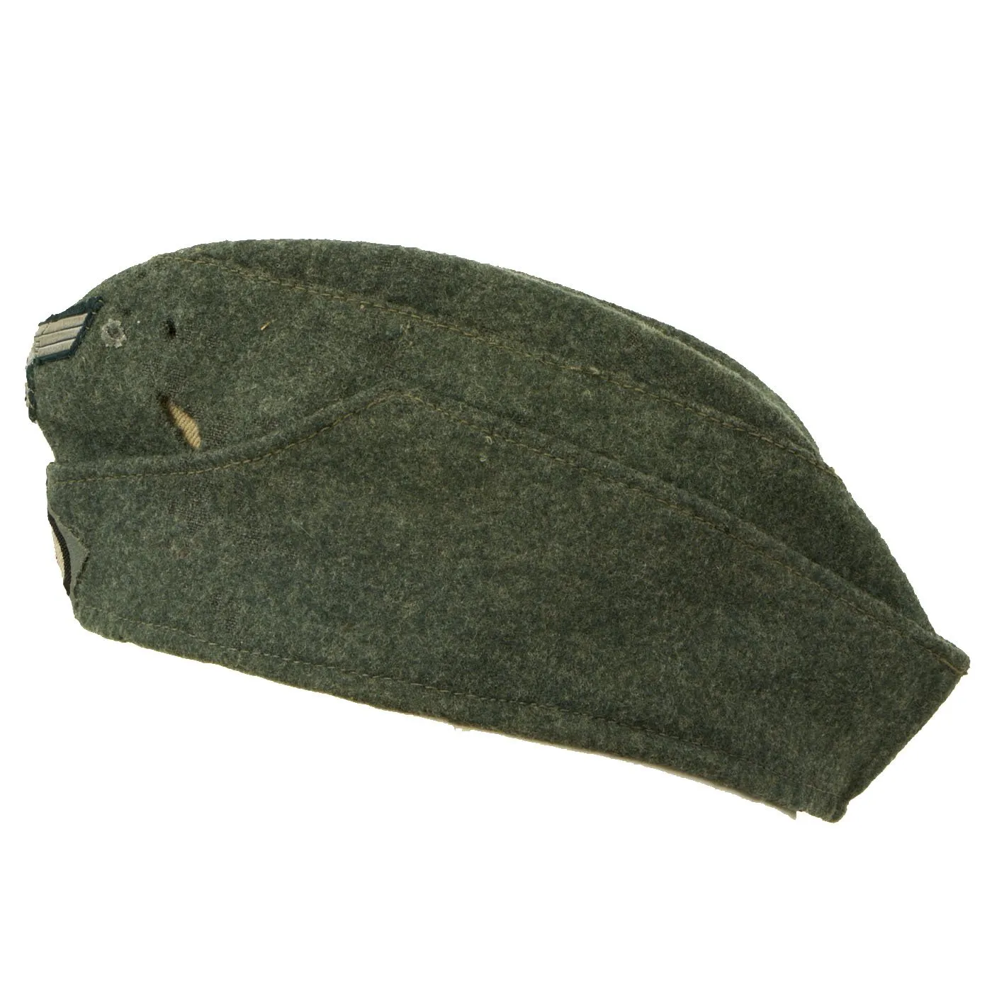 Original German WWII 1943 dated Heer Army EM-NCO M38 Overseas Cap by Clemens Wagner - Schiffchen