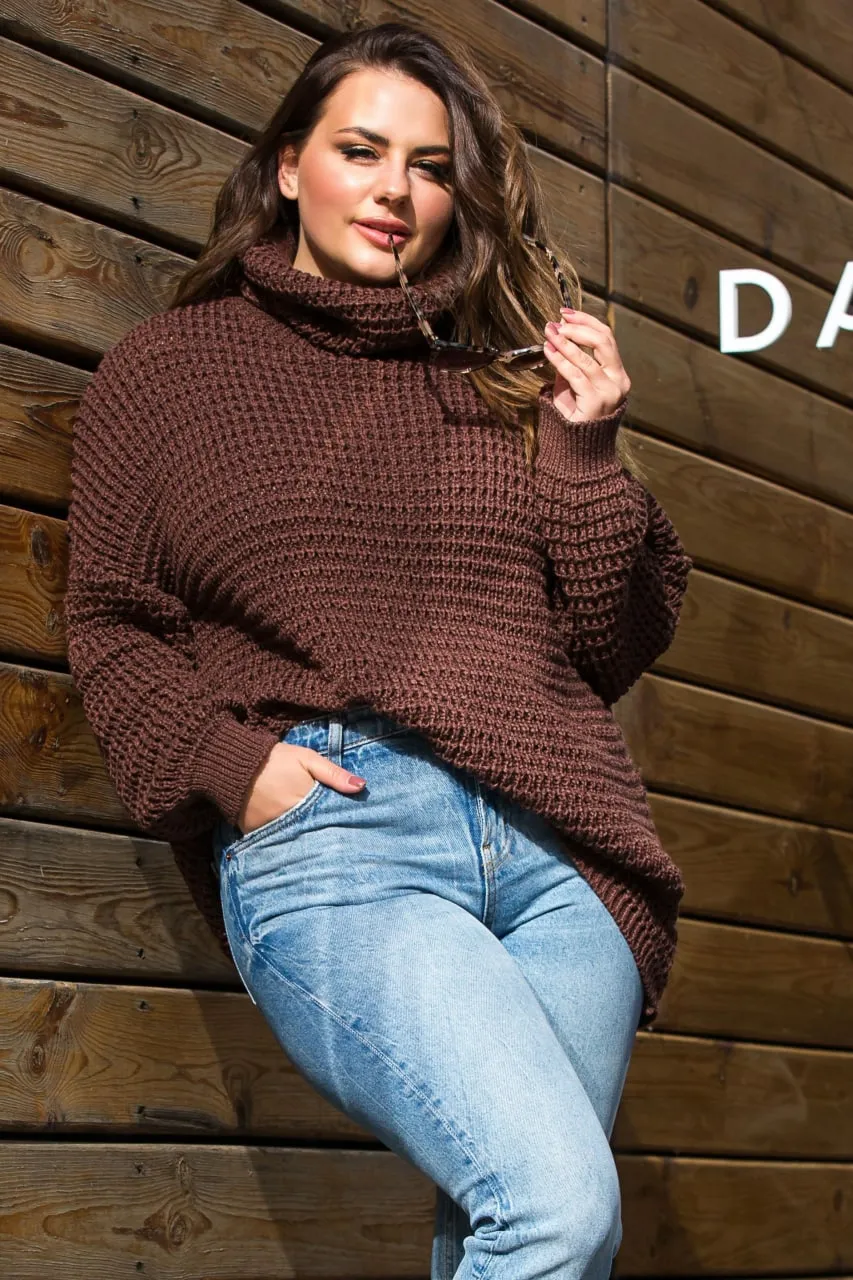 Oversized M-XXXL Knitted Sweater Freestyle Warm Women Clothing