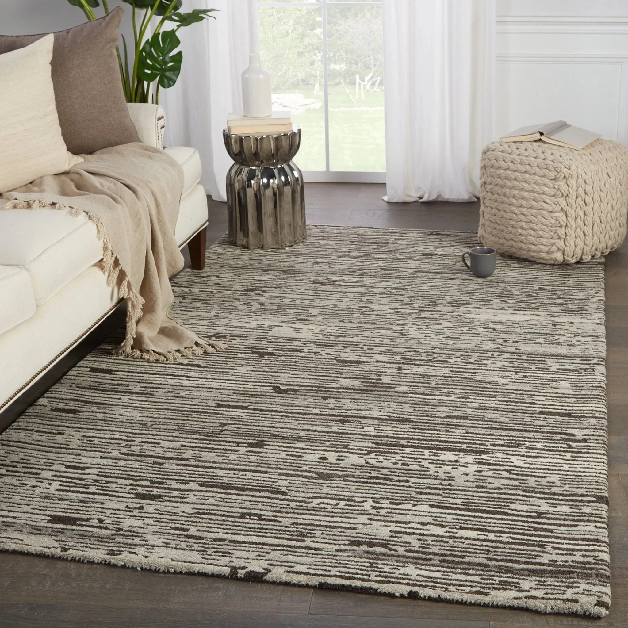 Pathways By Verde Home PVH03 Dark Brown/Light Gray Rug