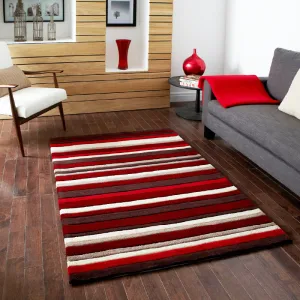 Red Stripes Rug - Missouri