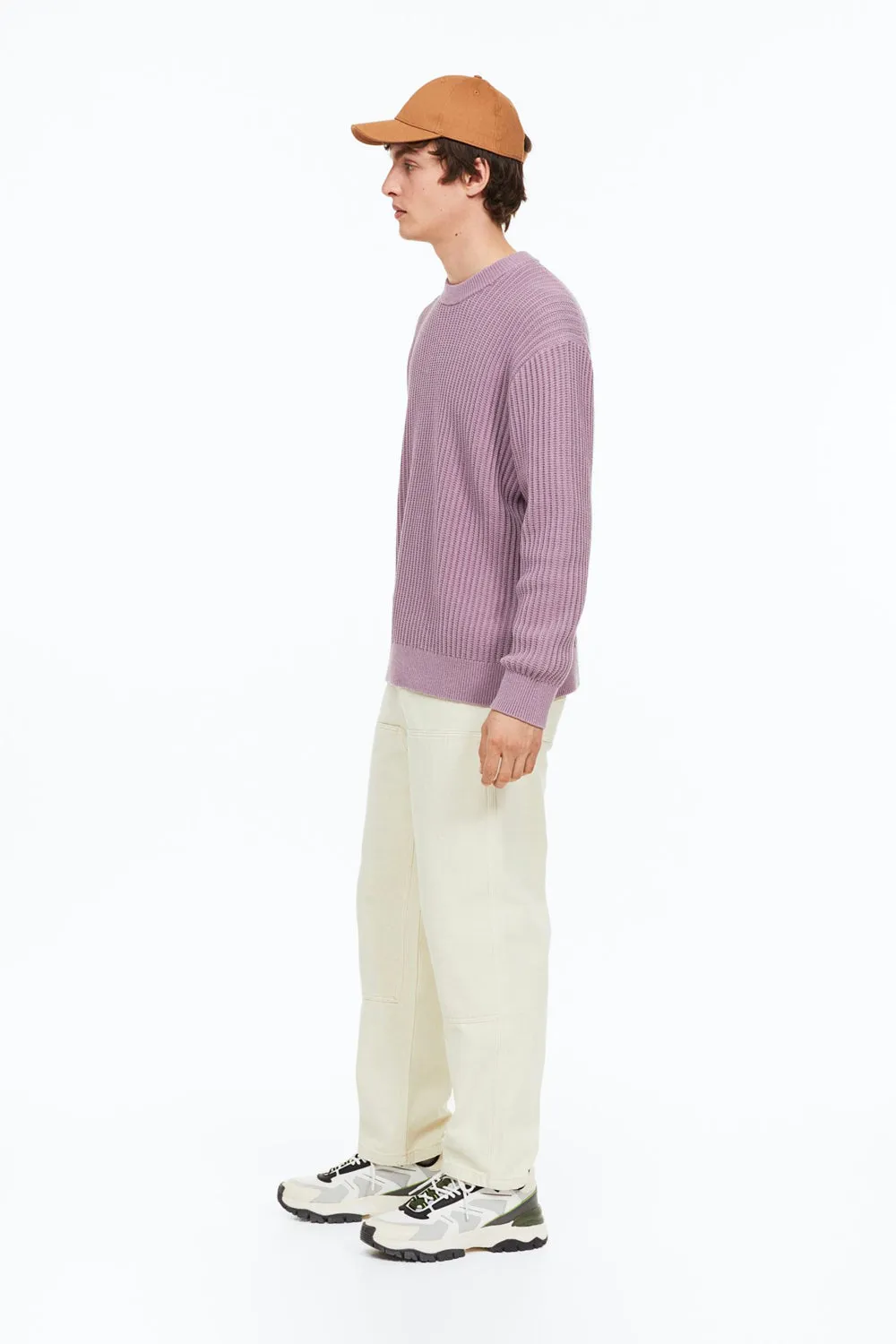 Relaxed Fit Rib-knit Sweater