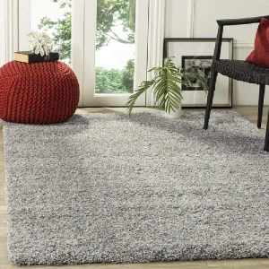 Silver Thick Shaggy Rug - California