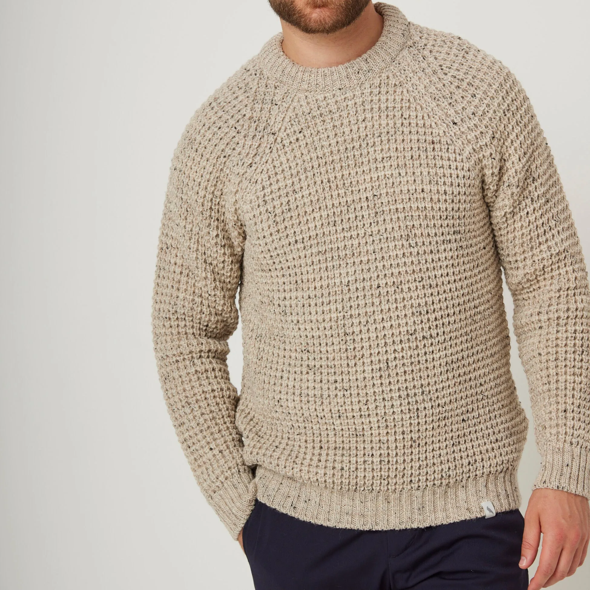 Skiddaw Waffle Crewneck Jumper Sweater