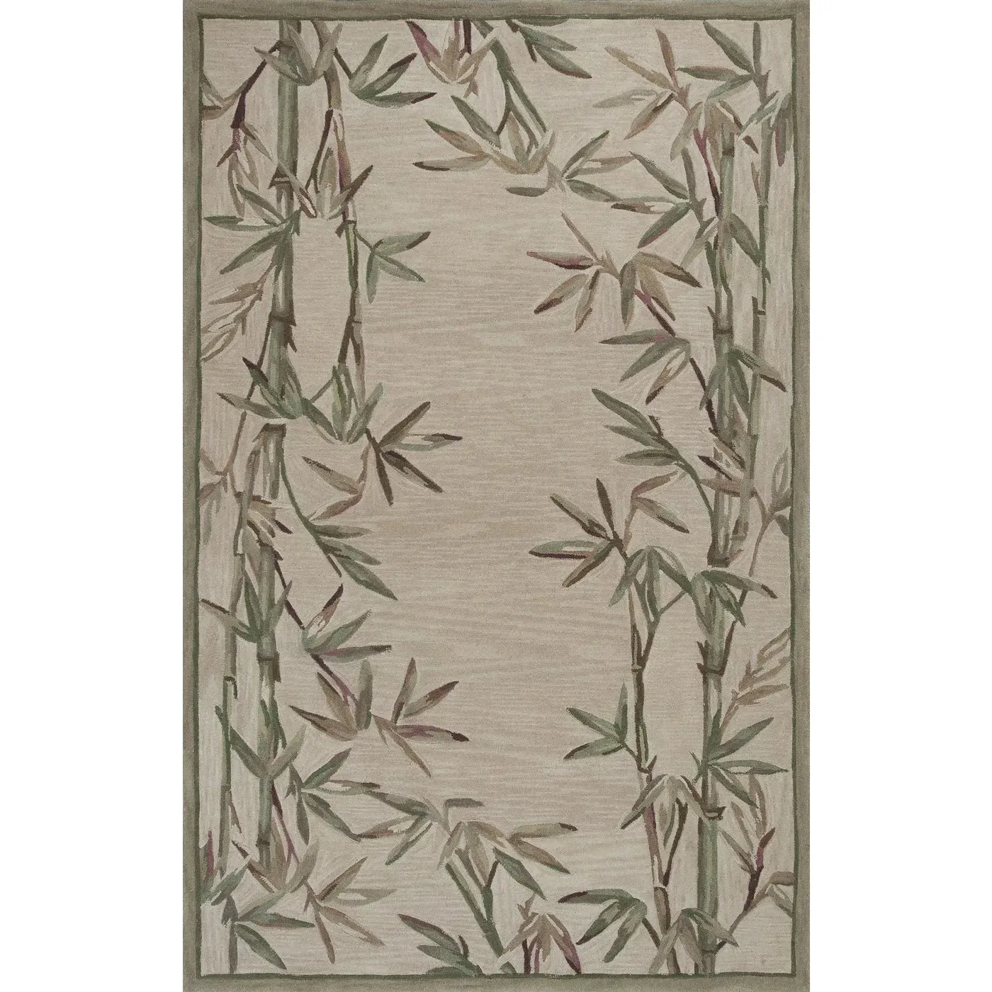 Sparta 3146 Bamboo Border Ivory Rug