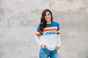 ST. LOUIS BLUES LUSSO MERCH DOMINIQUE RETRO SWEATER