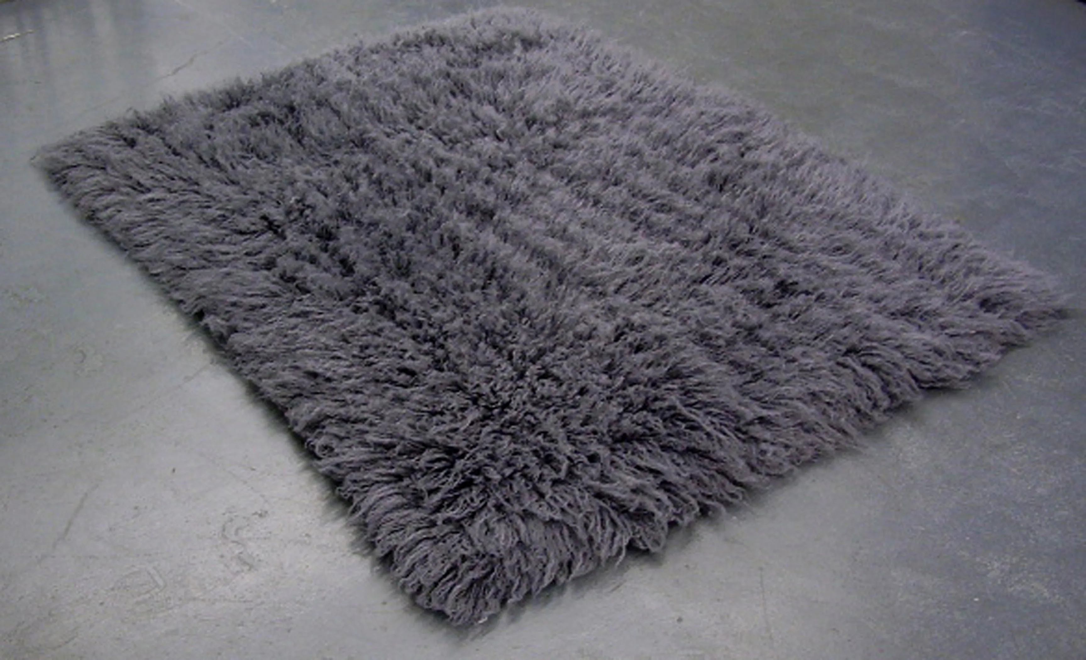 SUPER THICK 3X5 GRAY FLOKATI RUG | THICK 3000gsm WEIGHT | LONG 3.5" PILE