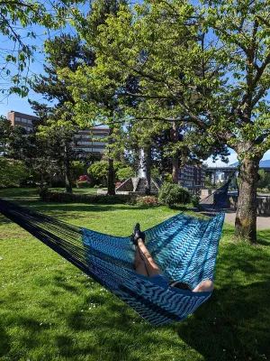 Thick Lounger Hammock - Bermuda