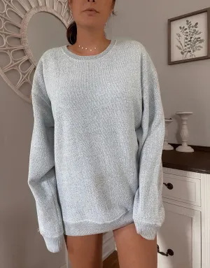 Thick Oversized Sweatshirt - Salt and Pepper