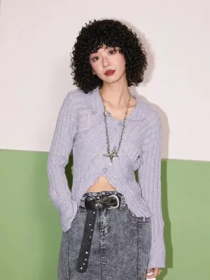 Tight wool knit cardigan【s0000007408】