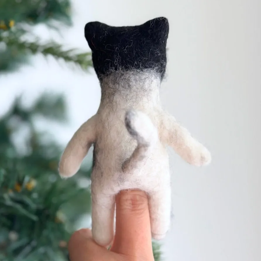 Tuxedo Cat Finger Puppet