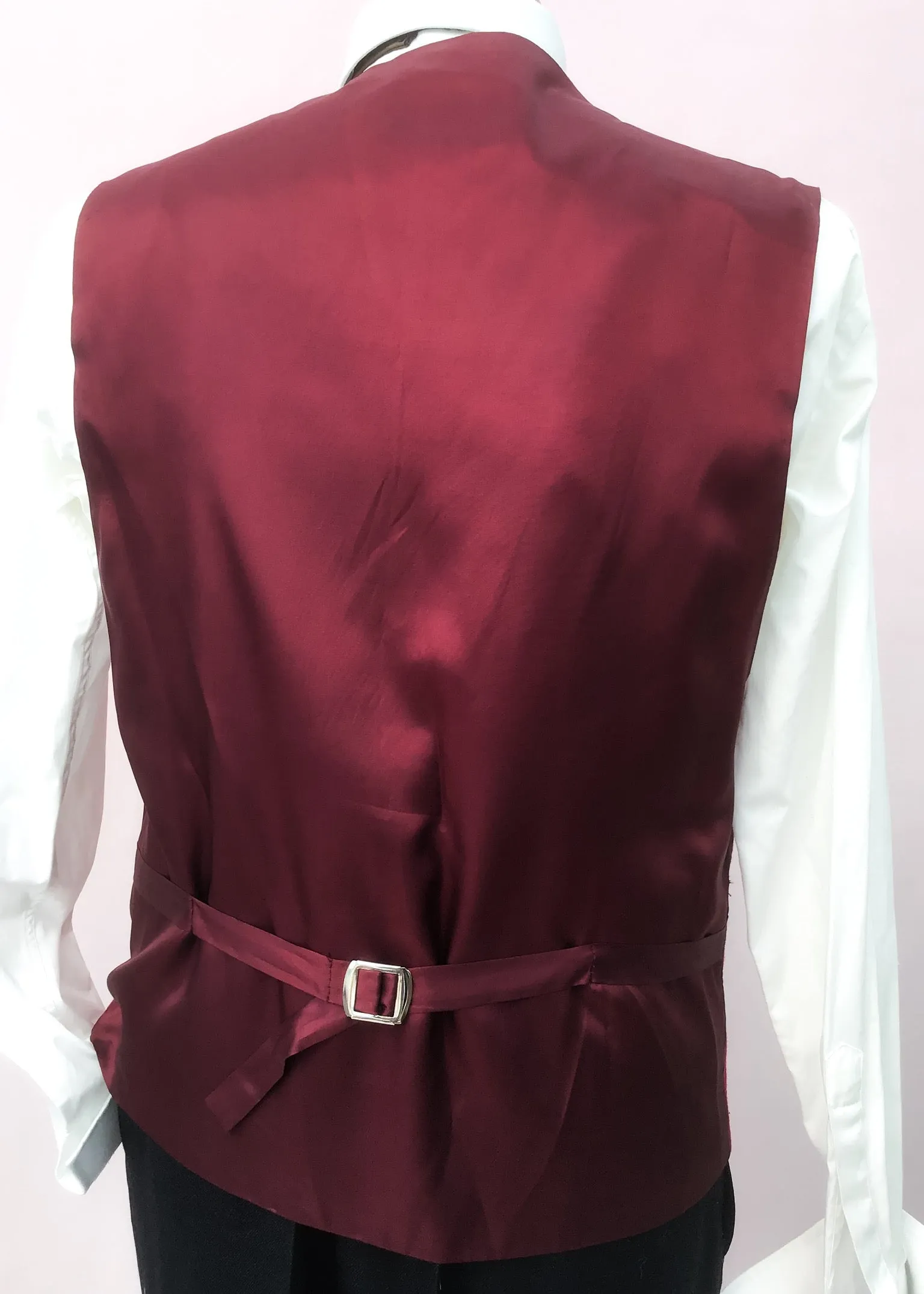 Vintage Burton Wine Colour Wool Waistcoat