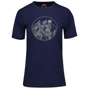 Womens Merino 150 Mountains Tee (Navy)