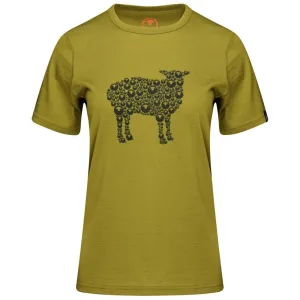 Womens Merino 150 Sheep Tee (Lime)