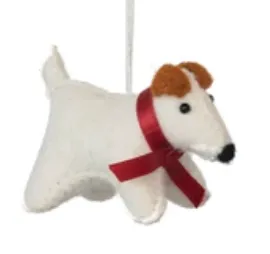 Wool Felt Dog Ornament