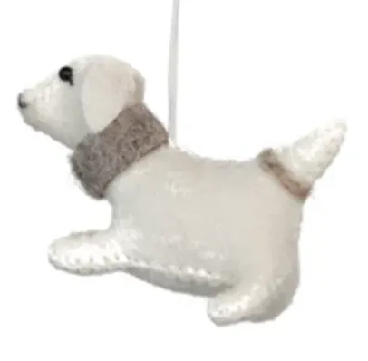 Wool Felt Dog Ornament