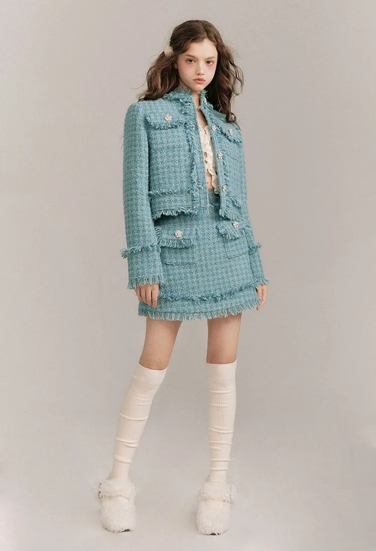 Wool Tweed Jacket & Half Skirt【s0000003856】